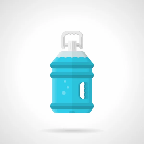 Bottled water flat vector icon — Stock Vector