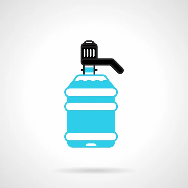 Bottiglia di raffreddamento ad acqua icona vettoriale piatta — Vettoriale Stock