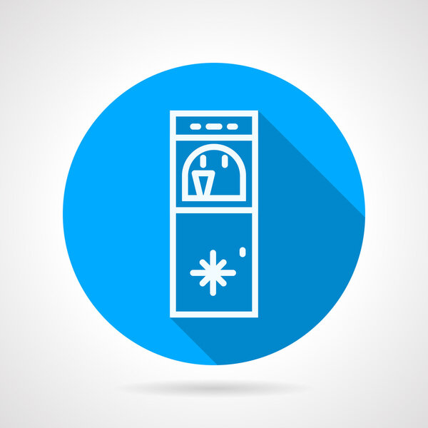 Ice water machine line vector icon