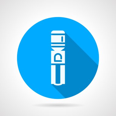 Water cooling machine blue round vector icon