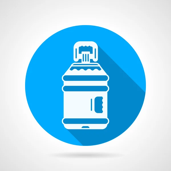 Bottle of water blue round vector icon — Stockvector