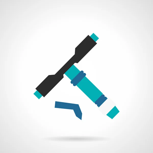 Longboard tool flat vector icon — ストックベクタ