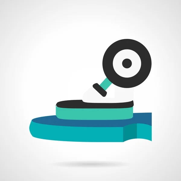 Longboard wheel flat vector icon — Διανυσματικό Αρχείο