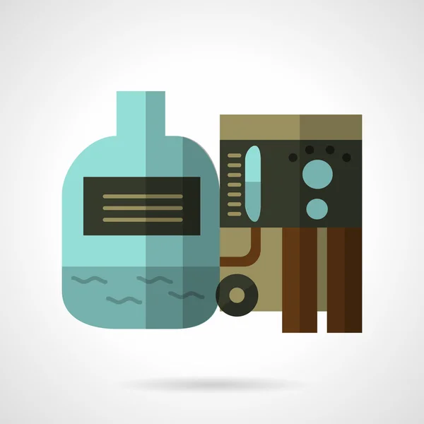 Water purification flat vector icon — 图库矢量图片