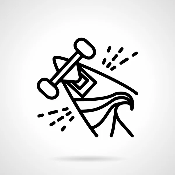 Abstract vector pictogram voor zomersport — Stockvector