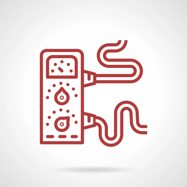 Amplifier red line vector icon — 图库矢量图片