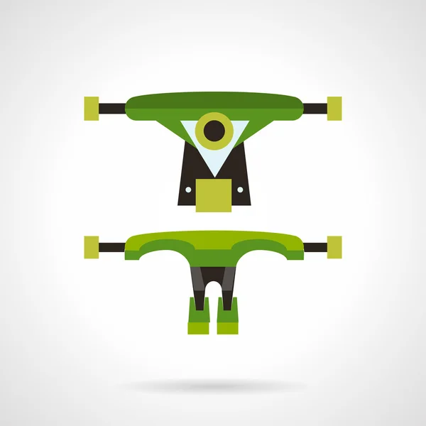 Longboard suspension flat vector icon — Stok Vektör