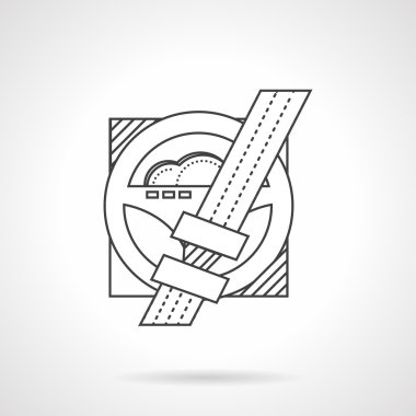Drivers rule line vector icon
