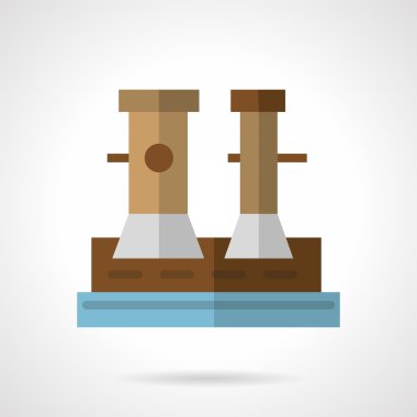 Flat vector icon for marine bollard