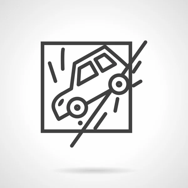 Insurance occasions line vector icon — Stok Vektör