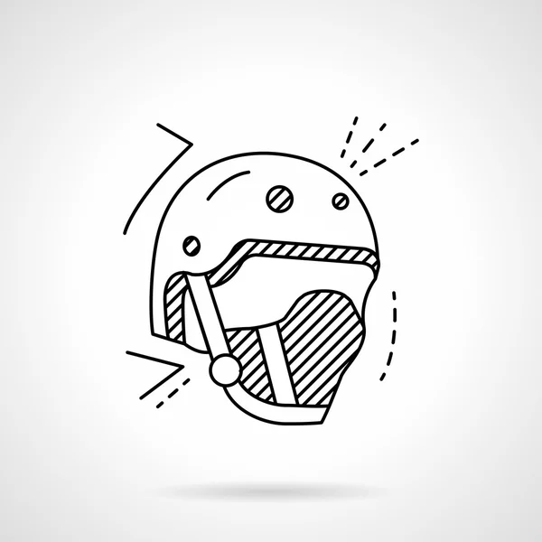 Skaters helmet line vector icon — 图库矢量图片