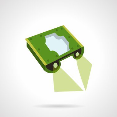 Sports flashlight flat vector icon