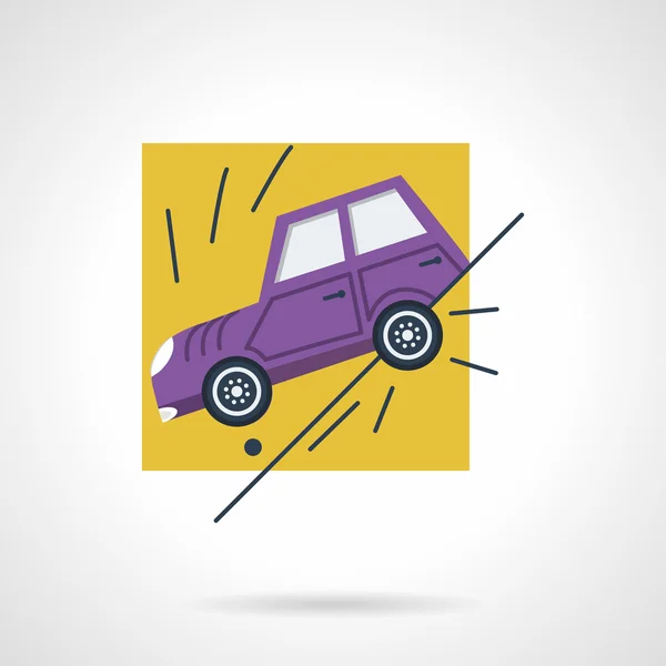 Car insurance occasion flat vector icon — Stock Vector