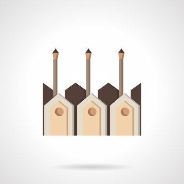 Manufactory flat color vector icon