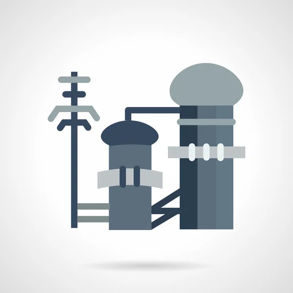 Waste treatment flat vector icon — Stockový vektor