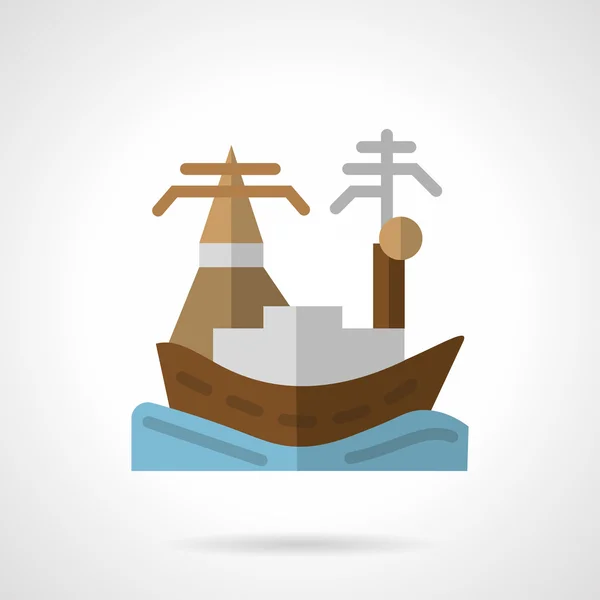 Harbor flat vector icon — Stock Vector