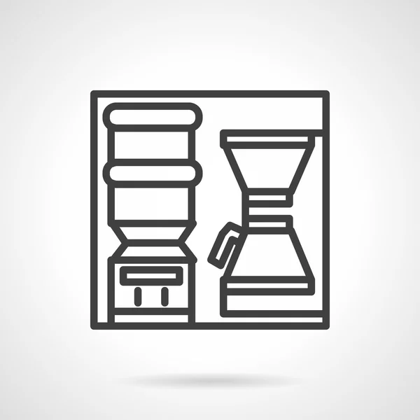 Coffee self-service vector icon — 스톡 벡터