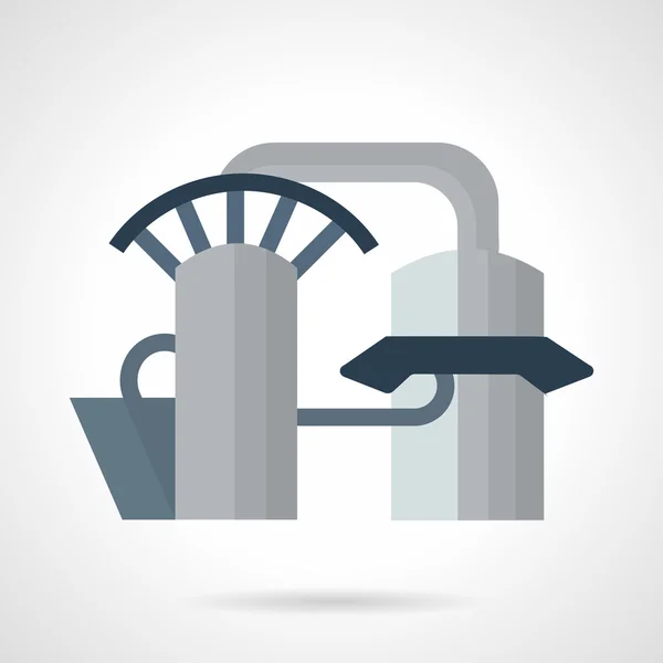 Hydropower plant vector icon — Stok Vektör