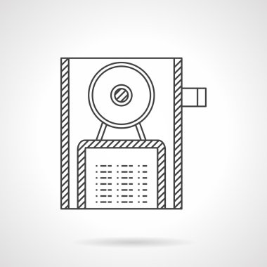 Ayrılmış işareti vektör simge satır