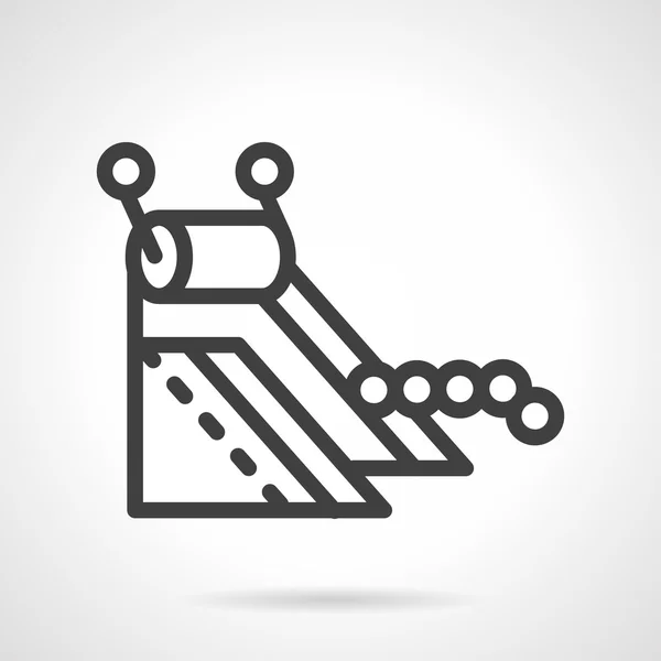 Line vector icon for conveyor part — Wektor stockowy