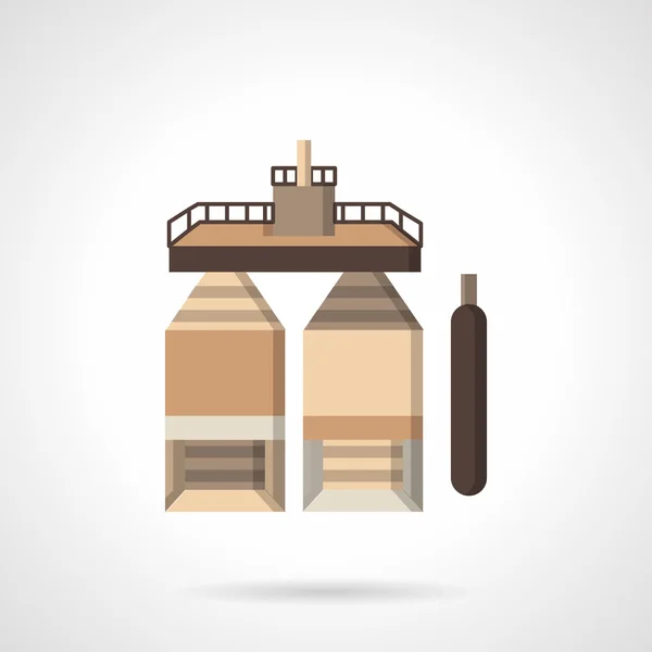 Fuel storage flat vector icon — Stockvector