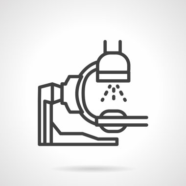X-Ray cihazları vektör simge çizgi stili