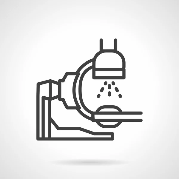 X-Ray apparatuur vector pictogram lijnstijl — Stockvector