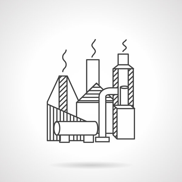 Векторная иконка газовой промышленности
