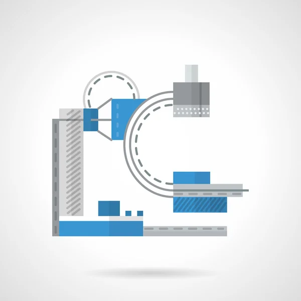 Ícone vetorial de máquina de raios-x de cor plana —  Vetores de Stock