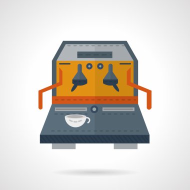 Coffee equipment flat color vector icon