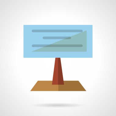 Büyük billboard düz vektör simgesi