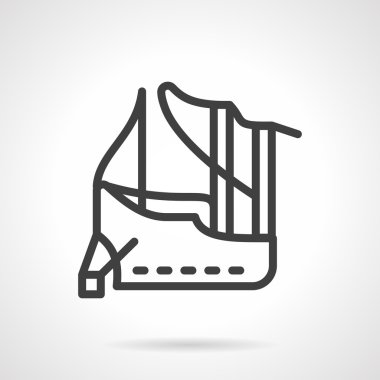 Özet satırı vektör simgesi demirleme için