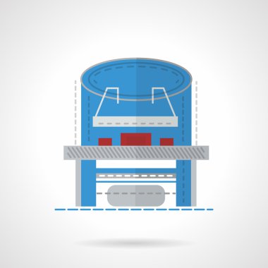 Düz stil x-ray tablo vektör simgesi