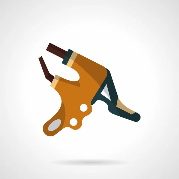 Colored handlebar brake vector icon. — Stock Vector