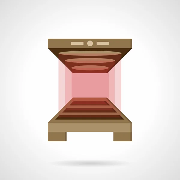 Bakery oven flat color vector icon. — ストックベクタ