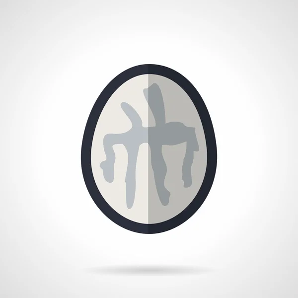 Brain CT flat vector icon — Stockový vektor