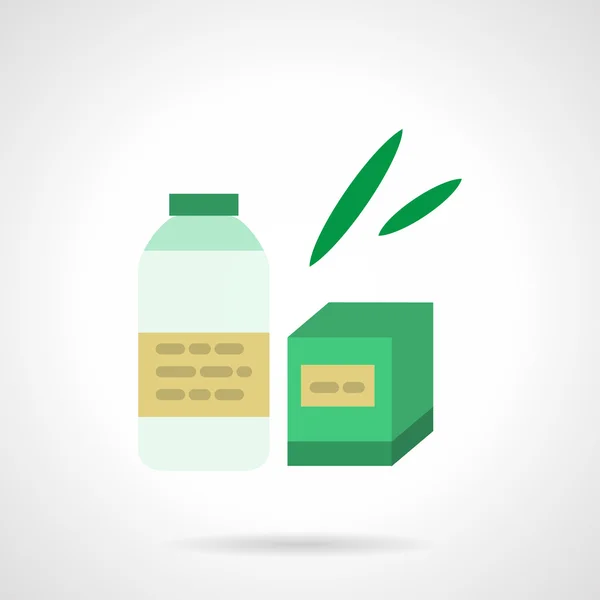 Melk formule egale kleur vector pictogram — Stockvector