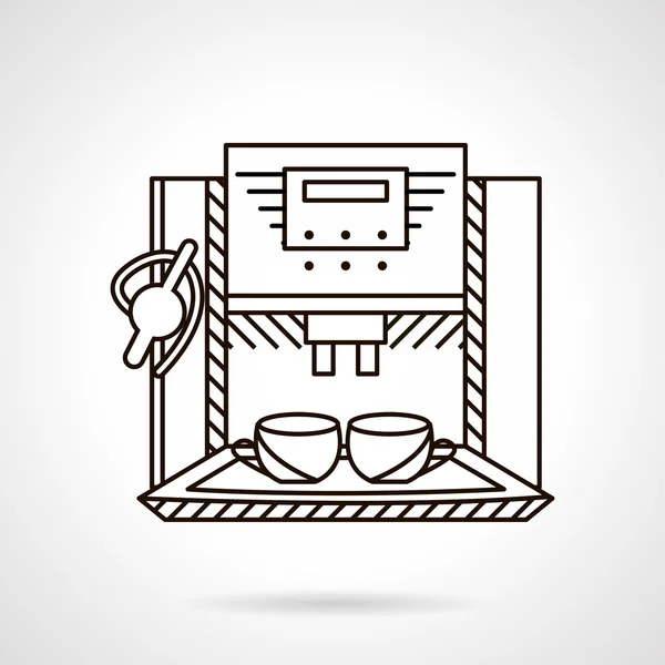 Espresso machine line style vector icon — Stock vektor