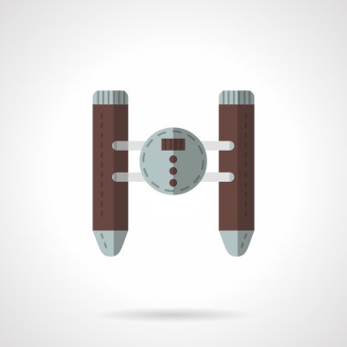 Toy catamaran flat vector icon