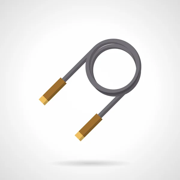 Skipping rope flat color vector icon — 스톡 벡터