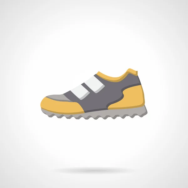 Colored sport sneaker flat vector icon — Stockový vektor