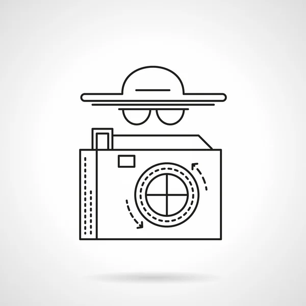 Paparazzi flat line vector icon — стоковий вектор