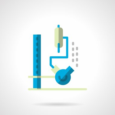 Chemical lab equipment flat color vector icon