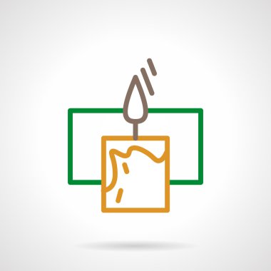 Renkli mum vektör simgesi