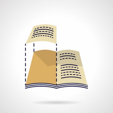 Web layout flat color vector icon