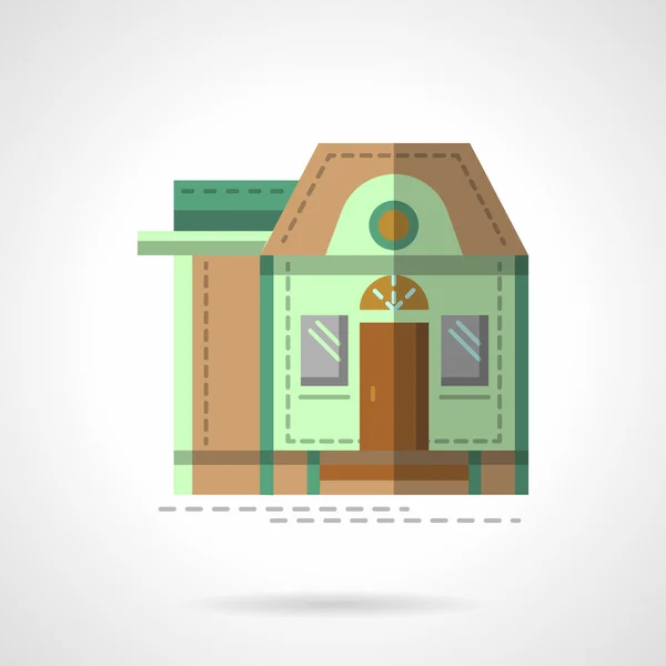 A house flat color vector icon — Wektor stockowy