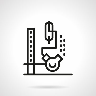 Science black line vector icon