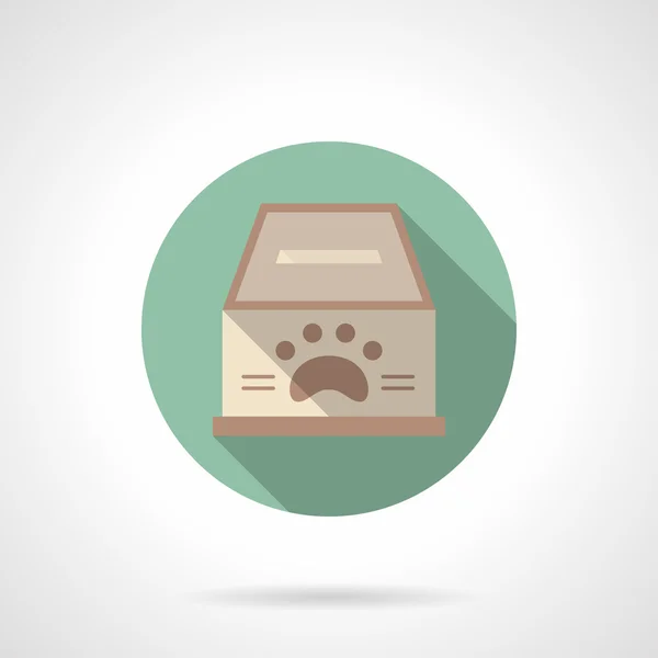 Fundraising for animal shelter flat vector icon — Stockový vektor