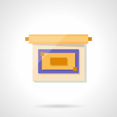 Sunu düz renk stil vektör simgesi