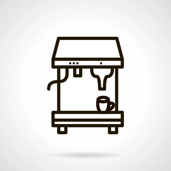 Coffee making vector icon simple line style — Stok Vektör